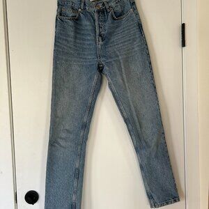 WAX straight light wash jeans